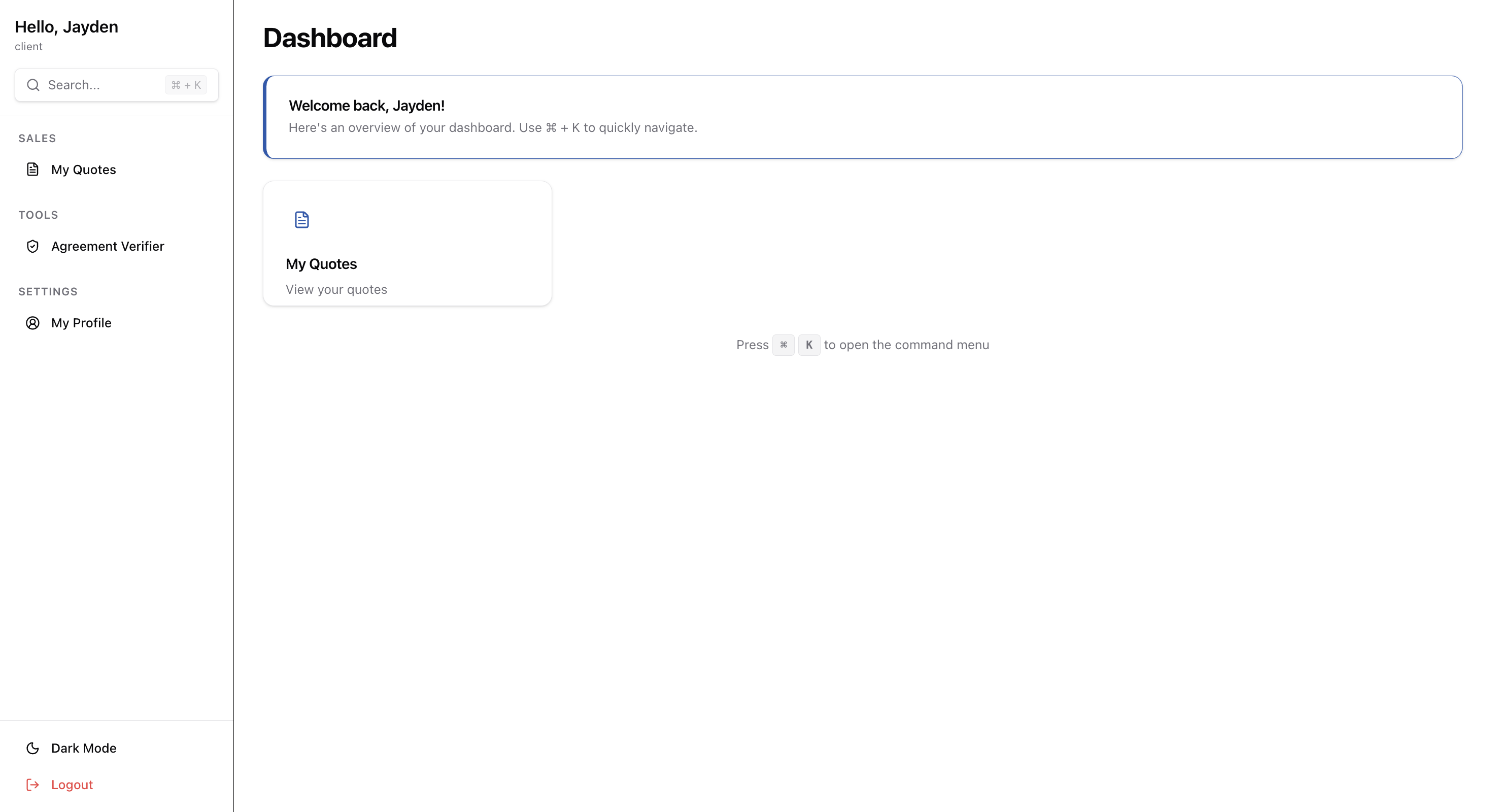 Portal Interface